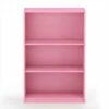 Furinno Jaya Home Simple Sleek Wooden 3 Tier Adjustable Office Open Bookcase Display Closet Storage Shelf for Living Room and Bedroom Spaces, Pink -Bookshelves Sales Shop unnamed file 5226