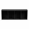 IRIS 4 Tier Tall Freestanding Wood Storage Bookshelf Shelf Shelving Unit, Black -Bookshelves Sales Shop unnamed file 523