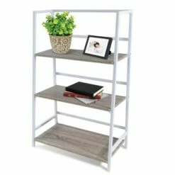 Atlantic Folding 3-Tier Shelf - urb SPACE White -Bookshelves Sales Shop unnamed file 5249