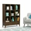 57" Pearson Solid Hardwood Cube Storage with Drawers Walnut Brown - WyndenHall -Bookshelves Sales Shop unnamed file 5301
