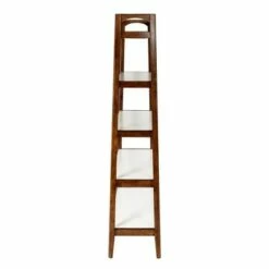 Madison Park 74" Avenu Shelf - Pecan/Off White -Bookshelves Sales Shop unnamed file 5320