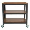 Flash Furniture Livingston Collection 30"W Rolling Storage Cart with Metal Wheels in Brown Oak Wood Grain Finish 2 Flash Furniture Livingston Collection 30"W Rolling Storage Cart with Metal Wheels in Brown Oak Wood Grain Finish -Bookshelves Sales Shop unnamed file 5338