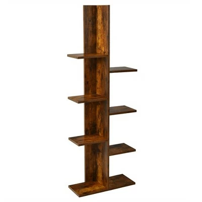 Costway 8-shelf Bookcase Freestanding Tree shelf Display Storage Stand BlackWhite 12 Costway 8-shelf Bookcase Freestanding Tree shelf Display Storage Stand BlackWhite - Image 10
