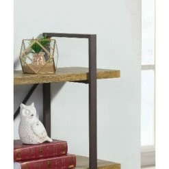 35.5" x 40" Three Level Rustic Shelving Unit - Danya B. 7 35.5" x 40" Three Level Rustic Shelving Unit - Danya B. -Bookshelves Sales Shop unnamed file 5359