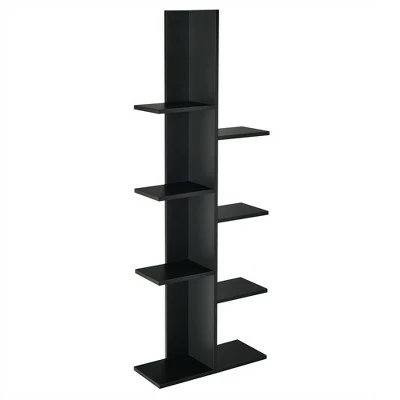 Costway 8-shelf Bookcase Freestanding Tree shelf Display Storage Stand BlackWhite 13 Costway 8-shelf Bookcase Freestanding Tree shelf Display Storage Stand BlackWhite - Image 11