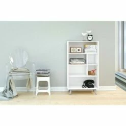 40.75" Monterey 4 Shelf Bookshelf White - Chique -Bookshelves Sales Shop unnamed file 5362