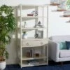 70" Johni 1 Drawer and 5 Shelves Etagere - Safavieh Antique White 2 70" Johni 1 Drawer and 5 Shelves Etagere - Safavieh Antique White -Bookshelves Sales Shop unnamed file 5369
