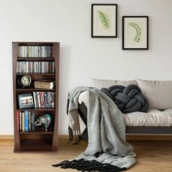 47" Canoe Curved Multimedia Cabinet Chestnut - Atlantic 7 47" Canoe Curved Multimedia Cabinet Chestnut - Atlantic -Bookshelves Sales Shop unnamed file 5384