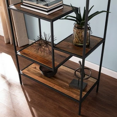 58.75" Thropel Reclaimed Wood Etagere Natural/Gray - Aiden Lane 3 58.75" Thropel Reclaimed Wood Etagere Natural/Gray - Aiden Lane