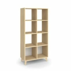 66" High Modern Cube Bookcase - HON BASYX Walnut -Bookshelves Sales Shop unnamed file 5418