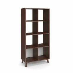 66" High Modern Cube Bookcase - HON BASYX Walnut -Bookshelves Sales Shop unnamed file 5420
