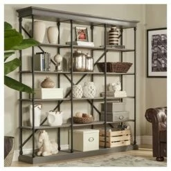 84" Belvidere 5 Shelf Wide Bookshelf - Inspire Q Ivory White 13 84" Belvidere 5 Shelf Wide Bookshelf - Inspire Q Ivory White -Bookshelves Sales Shop unnamed file 5424