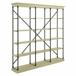 84" Belvidere 5 Shelf Wide Bookshelf - Inspire Q Ivory White 16 84" Belvidere 5 Shelf Wide Bookshelf - Inspire Q Ivory White -Bookshelves Sales Shop unnamed file 5427