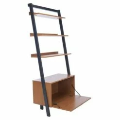 71.96" Vlad 3 Shelves and 1 Door Etagere Natural/Charcoal - Safavieh -Bookshelves Sales Shop unnamed file 5451