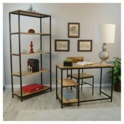 Carolina Cottage 72" Flynn Tall Bookcase Natural/Black - Carolina Chair and Table -Bookshelves Sales Shop unnamed file 5486