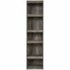 71.97" 5 Tier Wooden Pier with Adjustable Shelves - Benzara Gray -Bookshelves Sales Shop unnamed file 5494