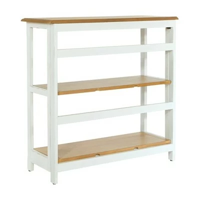 32.25" 3 Medford Shelf Bookshelf Distressed White - OSP Home Furnishings 5 32.25" 3 Medford Shelf Bookshelf Distressed White - OSP Home Furnishings - Image 3