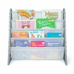 Kids' 4 Tier Bookshelf Organizer Gray/White - Humble Crew -Bookshelves Sales Shop unnamed file 567