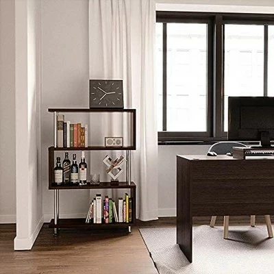 Bestier Bookshelf Multifunctional Industrial Bookcase Storage Shelf 26 Inch with Adjustable Shelves for Kitchens, Living Rooms, and Bedrooms, Gray 4 Bestier Bookshelf Multifunctional Industrial Bookcase Storage Shelf 26 Inch with Adjustable Shelves for Kitchens, Living Rooms, and Bedrooms, Gray - Image 2