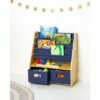 Sling Bookshelf with Storage Canvas - WildKin Natural/blue -Bookshelves Sales Shop unnamed file 582