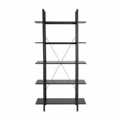 Modern Industry Metal/Wooden 5 Tier Bookcase and Shelves - Glitzhome Black 14 Modern Industry Metal/Wooden 5 Tier Bookcase and Shelves - Glitzhome Black -Bookshelves Sales Shop unnamed file 598
