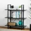 Modern Industry Metal/Wooden 3 Tier Bookcase with Shelves - Glitzhome Walnut 1 Modern Industry Metal/Wooden 3 Tier Bookcase with Shelves - Glitzhome Walnut -Bookshelves Sales Shop unnamed file 604