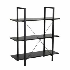 Modern Industry Metal/Wooden 3 Tier Bookcase with Shelves - Glitzhome Walnut 13 Modern Industry Metal/Wooden 3 Tier Bookcase with Shelves - Glitzhome Walnut -Bookshelves Sales Shop unnamed file 606
