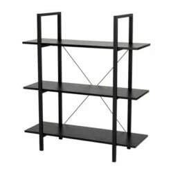 Modern Industry Metal/Wooden 3 Tier Bookcase with Shelves - Glitzhome Walnut 18 Modern Industry Metal/Wooden 3 Tier Bookcase with Shelves - Glitzhome Walnut -Bookshelves Sales Shop unnamed file 611