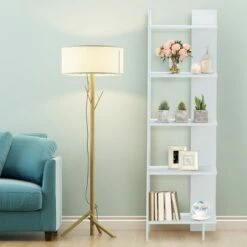 Costway 5-Tier Bookcase Storage Open Shelves Display Unit Room Divider