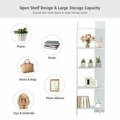 Costway 5-Tier Bookcase Storage Open Shelves Display Unit Room Divider -Bookshelves Sales Shop unnamed file 628