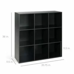Best Choice Products 9-Cube Bookshelf, Display Storage System, Compartment Organizer w/ 3 Removable Back Panels - Black 13 Best Choice Products 9-Cube Bookshelf, Display Storage System, Compartment Organizer w/ 3 Removable Back Panels - Black -Bookshelves Sales Shop unnamed file 65