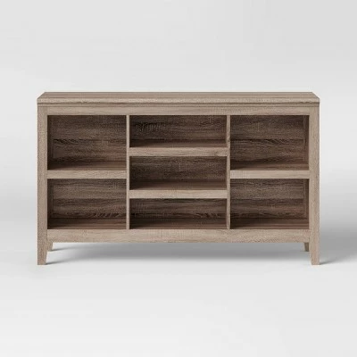 32" Carson Horizontal Bookcase with Adjustable Shelves - Threshold Walnut Brown 11 32" Carson Horizontal Bookcase with Adjustable Shelves - Threshold Walnut Brown - Image 9