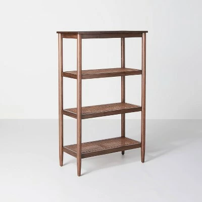Hearth & Hand W/Magnolia Furniture Wood & Cane Tall 4-Shelf Bookcase - Hearth & Hand™ with Magnolia Black 13 Hearth & Hand W/Magnolia Furniture Wood & Cane Tall 4-Shelf Bookcase - Hearth & Hand™ with Magnolia Black - Image 11
