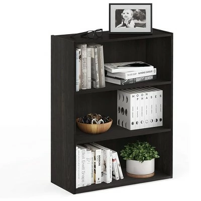 Furinno Pasir 3 Tier Open Storage and Organization Bookshelf Wooden Bookcase Shelf Shelving Unit for Home or Office, Espresso 4 Furinno Pasir 3 Tier Open Storage and Organization Bookshelf Wooden Bookcase Shelf Shelving Unit for Home or Office, Espresso - Image 2