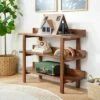 Hearth & Hand W/Magnolia Furniture Lipped 3-Shelf Wood Console Brown - Hearth & Hand™ with Magnolia 1 Hearth & Hand W/Magnolia Furniture Lipped 3-Shelf Wood Console Brown - Hearth & Hand™ with Magnolia -Bookshelves Sales Shop unnamed file 712