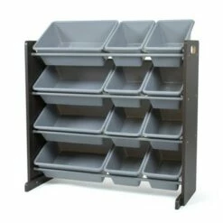 Sumatra Toy Storage Organizer with Storage Bins Espresso/Gray - Humble Crew -Bookshelves Sales Shop unnamed file 76