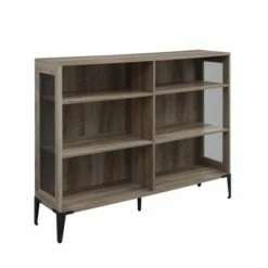 40.25" Grevaldi Urban Industrial Mesh Side Horizontal Bookshelf - Saracina Home Gray Wash 15 40.25" Grevaldi Urban Industrial Mesh Side Horizontal Bookshelf - Saracina Home Gray Wash -Bookshelves Sales Shop unnamed file 772