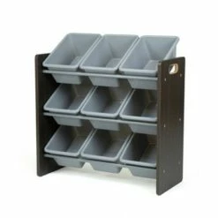 Sumatra Toy Storage Organizer with Storage Bins Espresso/Gray - Humble Crew -Bookshelves Sales Shop unnamed file 78