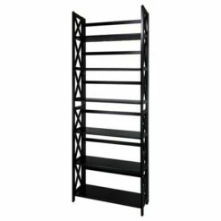 3 Shelf X Design Folding Bookcase - Flora Home Black -Bookshelves Sales Shop unnamed file 812