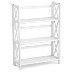 3 Shelf X Design Folding Bookcase - Flora Home Black -Bookshelves Sales Shop unnamed file 817