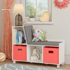 RiverRidge Home Book Nook Kids' Storage Bench with Cubbies - RiverRidge -Bookshelves Sales Shop unnamed file 836