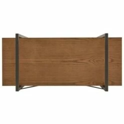 Nathyn 5 Shelf X Back Metal Post Bookshelf - Inspire Q Walnut Brown -Bookshelves Sales Shop unnamed file 847