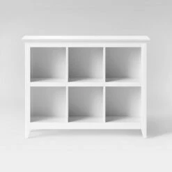37.2" Carson 6 Bin Organizer Bookcase - Threshold White -Bookshelves Sales Shop unnamed file 863