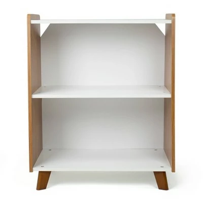 Morgan Mid-Century 2 Shelf Bookcase Wood/White - Humble Crew 3 Morgan Mid-Century 2 Shelf Bookcase Wood/White - Humble Crew
