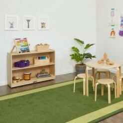 ECR4Kids Birch 2 Shelf Storage Cabinet with Back, Wood Book Shelf Organizer -Bookshelves Sales Shop unnamed file 894