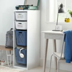 Tall Sliding Bin Cube - Brightroom™ Natural