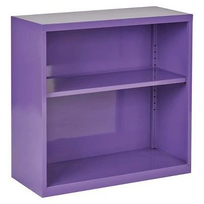 OSP Home Furnishings 28" Metal Bookcase - Office Star Purple 8 OSP Home Furnishings 28" Metal Bookcase - Office Star Purple - Image 6
