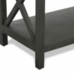 26.4" Thompson 2 Tier Shelf Dark Gray - ClickDecor -Bookshelves Sales Shop unnamed file 923