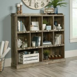 48" Granite Trace Bookshelf Cubby Rustic Cedar - Sauder