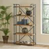 Yorktown 66.75" 5-Shelf Industrial Bookcase Brown - Christopher Knight Home 2 Yorktown 66.75" 5-Shelf Industrial Bookcase Brown - Christopher Knight Home -Bookshelves Sales Shop unnamed file 936